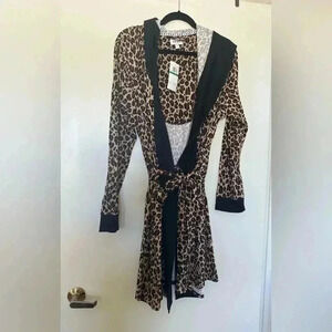 NWT Leopard Print DKNY Robe